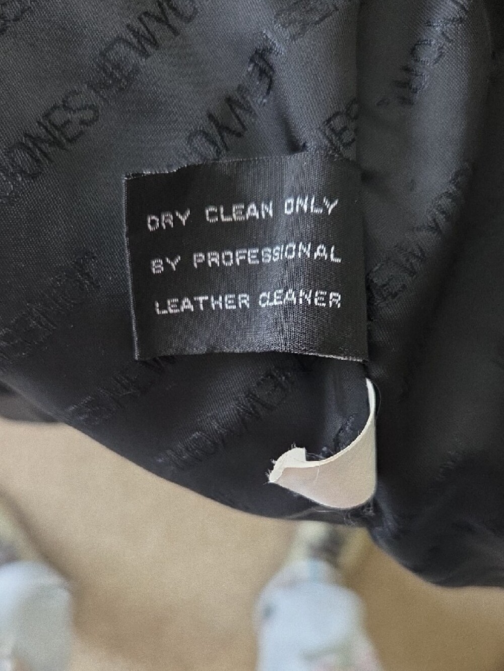 Jones New York Black Leather Button-Front Coat - Picture 8 of 9